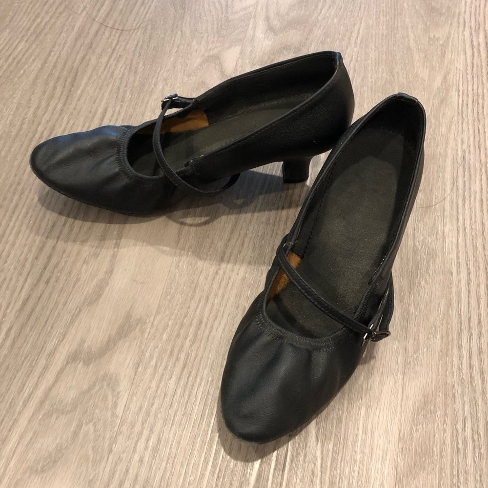 BD Dance Ballroom Dance Shoes Wlatz Dancing Sandals Practice Mary Jane Low Heel